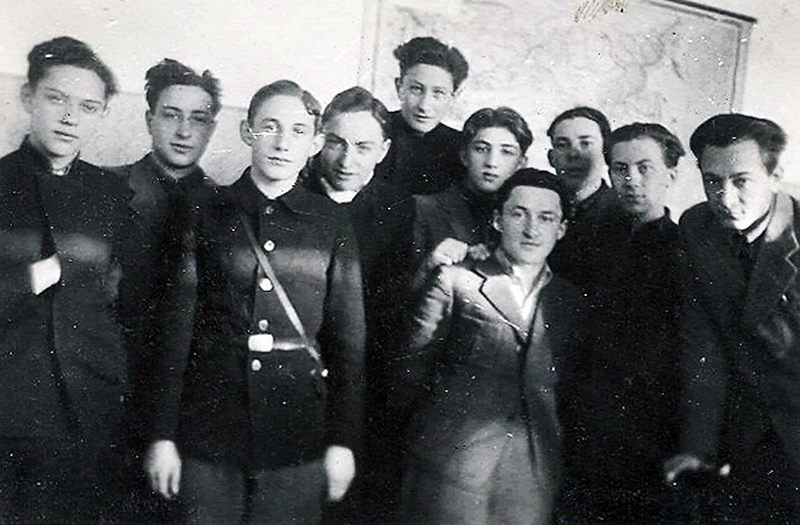 1940-ieji, paskutinė Hebrajų gimnazijos klasė. PANEVĖŽIO MIESTO ŽYDŲ BENDRUOMENĖS nuotr.