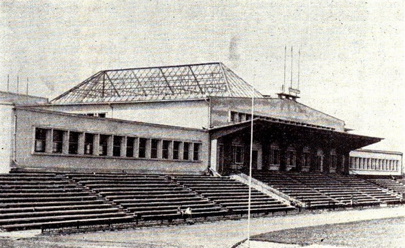 Rekonstruotas Panevėžio stadionas žurnalo „Statyba ir architektūra“ iliustracijoje 1965 metais. ARCHYVŲ nuotr.