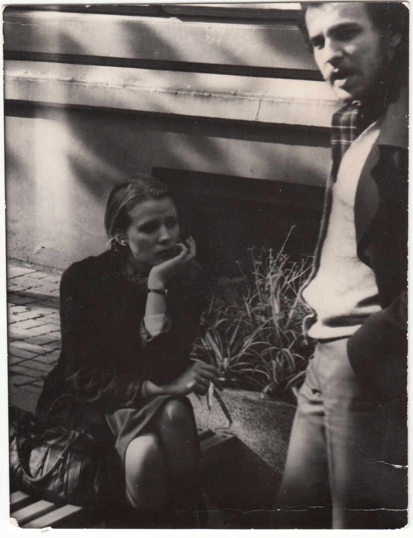 Autorė su Rubinu Vainu-Benu apie 1980 metus. N. SIMĖNIENĖS ASMENINIO ALBUMO nuotr.