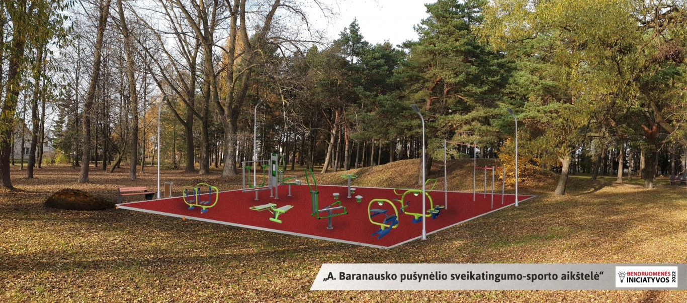 Daugiausia Panevėžio miesto gyventojų balsų surinko bendruomenės iniciatyvų konkursui pasiūlyta idėja – „A. Baranausko pušynėlio sveikatingumo-sporto aikštelė“.
