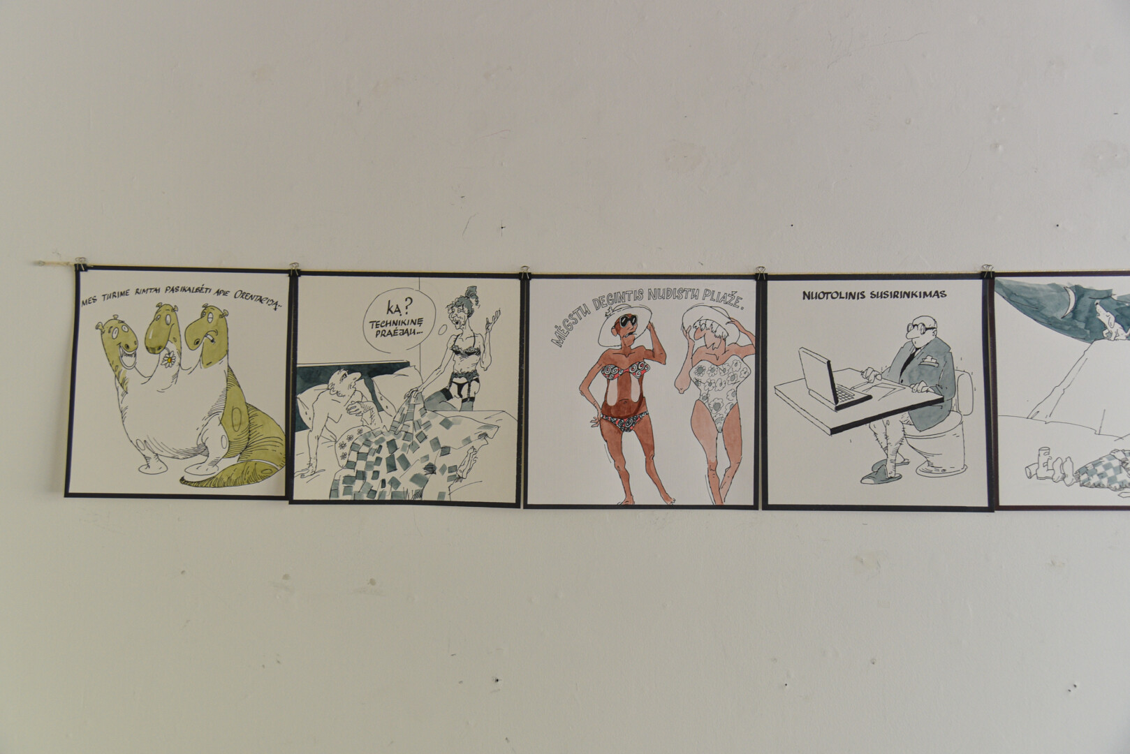 K. Vaičiulio karikatūrų paroda „Galerijoje XX“. P. Židonio nuotr.