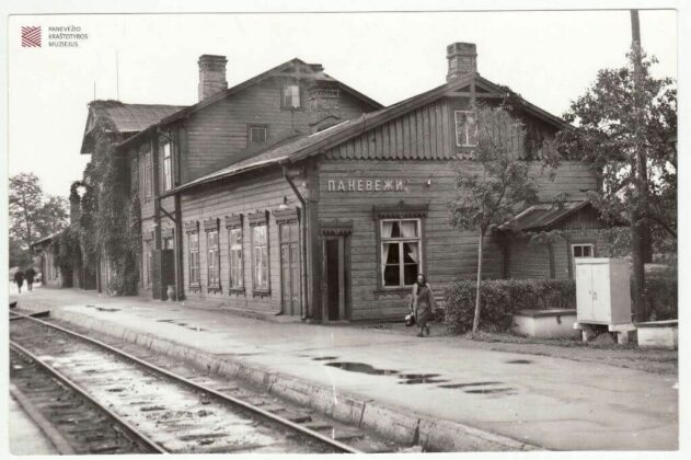 Panevezio gelezinkelio stotis. Panevėžio kraštotyros muziejaus fondų nuotr.