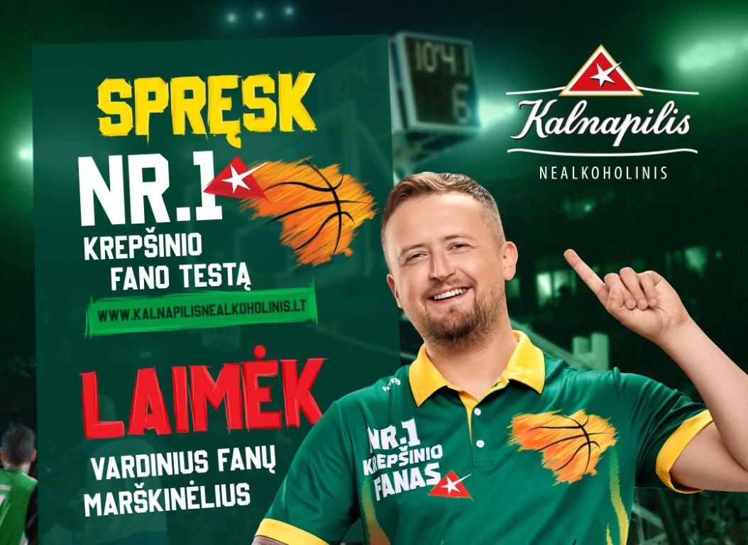 Viena didžiausių Lietuvos alaus ir gaiviųjų gėrimų gamintojų „Kalnapilio-Tauro grupė“ kartu su Lietuvos krepšinio federacija (LKF) populiariausio šalies sporto fanams parengė išskirtinį testą.