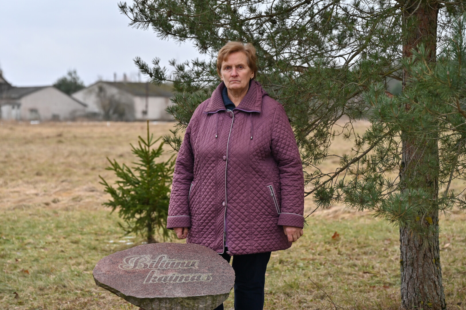 Valentina pasirūpino, kad atminimo ženklu būtų įamžintas jos gimtasis Biliūnų kaimas. G. KARTANO nuotr.