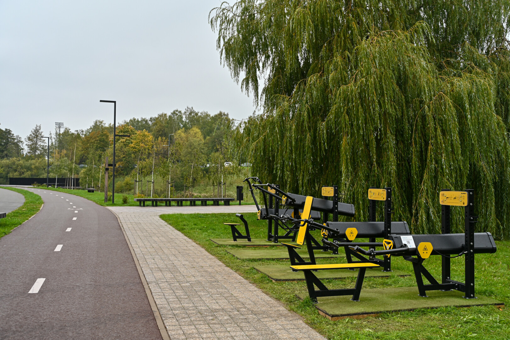 Panevėžio Kultūros ir poilsio parke bei Nevėžio pakrantėje netoli Kultūros centro šiomis dienomis ne vieno akys užkliūva už sunkiosios technikos provėžų čia stovėjusių lauko treniruoklių vietoje.