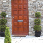 Medinės lauko durys