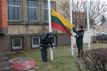 Vasario 15 dieną Panevėžio apskrities vyriausiasis policijos komisariatas minėjo Lietuvos valstybės atkūrimo dieną.