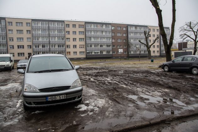 Panevėžyje per metus gyventojų sumažėjo pustrečio tūkstančio, bet automobilių padaugėjo beveik 2000. Transporto priemonėms nebesutelpant aikštelėse ir gatvėse, automobiliams užleidžiami ir žalieji plotai.