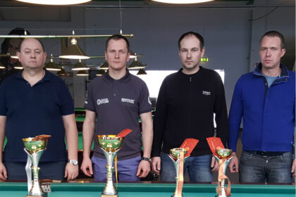 Savi svečiai ir puikiai žinomas biliardo žaidėjų ratas – taip būtų galima pavadinti Panevėžio biliardo „Kombinuotos piramidės“ čempionato dalyvių gretas.