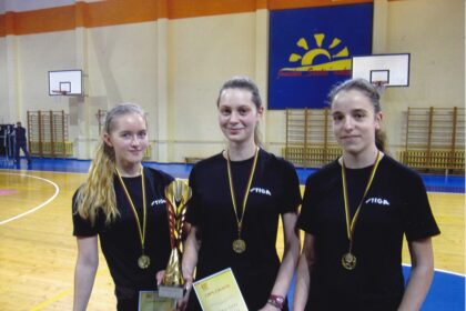 Lietuvos jaunių čempionate žibėjo panevėžietė Augustė Melaikaitė. Perspektyvi stalo tenisininkė dominavo asmeninėse varžybose.