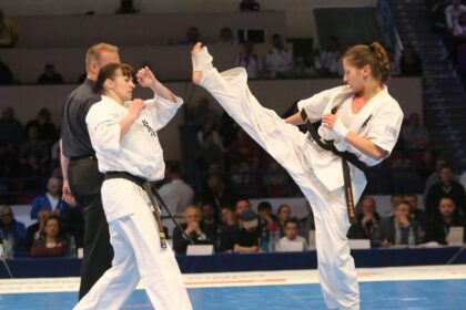 Panevėžio kiokušin klubo „Argus“ auklėtinė Rūta Brazdžionytė