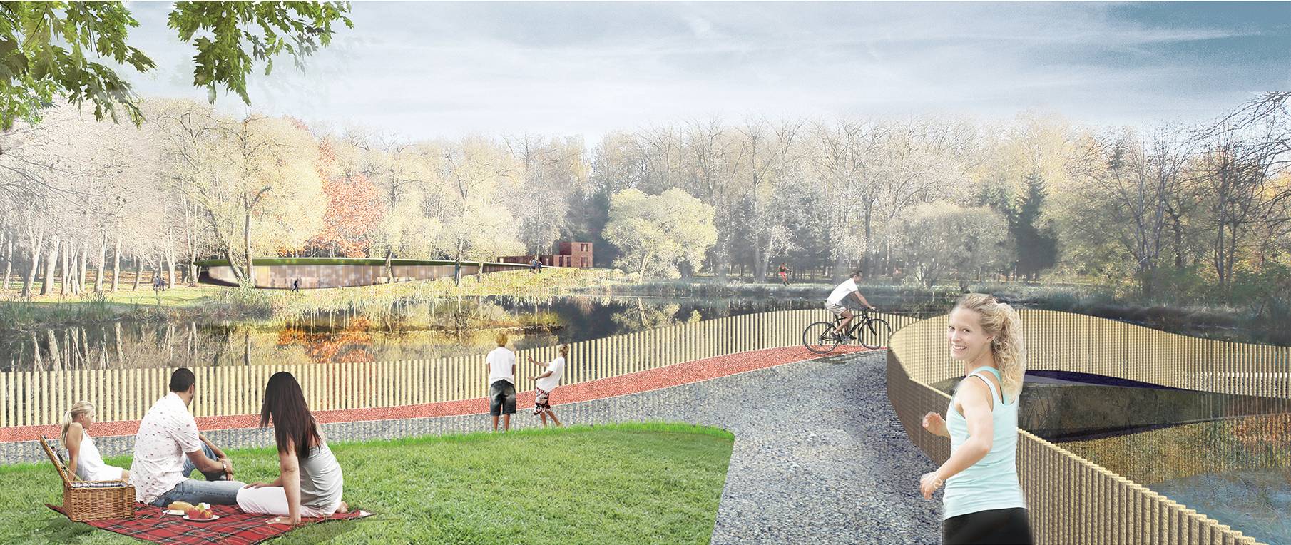 Šį „Pupa – strateginė urbanistika“ siūlymą sutvarkyti Skaistakalnio parką ir J. Čerkeso-Besparnio sodybą komisija įvertino kaip geriausią.