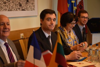 Trečiadienį Panevėžio miesto meras Rytis Račkauskas priėmė Prancūzijos ambasadorių J. E. Philippe‘ą Jeantaud ir ambasados atstovus