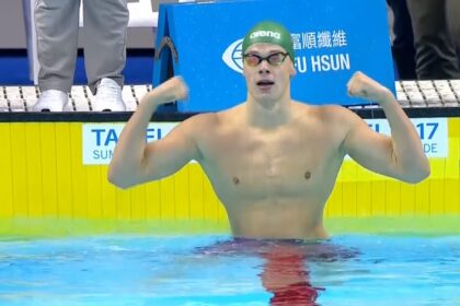 Ant aukščiausio Universiados apdovanojimų podiumo laiptelio Taipėjuje antrą kartą užlipo panevėžietis plaukikas Danas Rapšys.