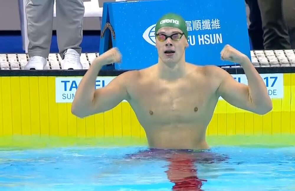 Ant aukščiausio Universiados apdovanojimų podiumo laiptelio Taipėjuje antrą kartą užlipo panevėžietis plaukikas Danas Rapšys.