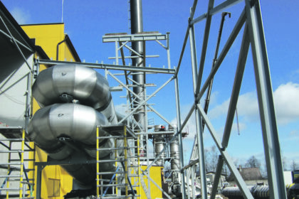 AB „Panevėžio energija“ baigė įgyvendinti projektą „Kondensacinio ekonomaizerio įrengimas Panevėžio RK-1“ – prie esamo biokuru kūrenamo katilo įrengtas 3 MW šilumos galios degimo produktų kondensacinis ekonomaizeris.