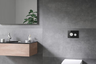 Tece vandens nuleidimo mygtukas