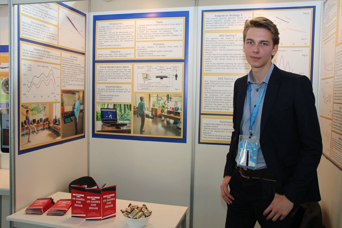 J. Balčikonio gimnazijos absolventas, Vilniaus universiteto studentas Adomas Paulauskas Europos Sąjungos jaunųjų mokslininkų konkurse apdovanotas specialiuoju prizu
