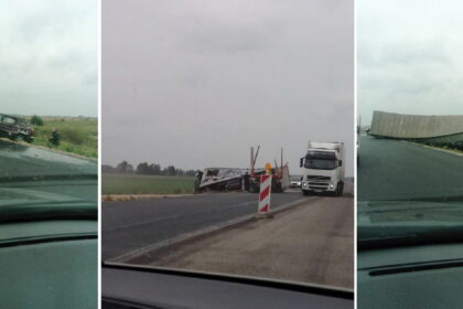 Sekmadienio popietę, apie pusę dviejų, Panevėžio aplinkkelyje, važiuojant nuo Upytės kelio link Šiaulių susidūrė net trys automobiliai – dvi sunkiasvorės ir viena lengvoji.