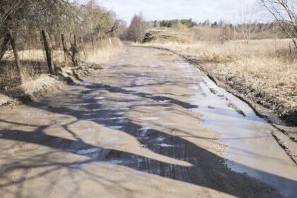 Prasidėjus tikrajam pavasariui, sukruto ir sodininkai, tačiau kai kurie keliai po žiemos tapo neišvažiuojami.