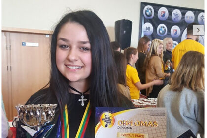 Vilniuje vykusiame IV tarptautiniame jaunųjų atlikėjų konkurse „Muzikos talentų lyga“ aukšto įvertinimo sulaukė Panevėžio rajono Raguvos gimnazijos 6 klasės mokinė Andrėja Arzimanova.