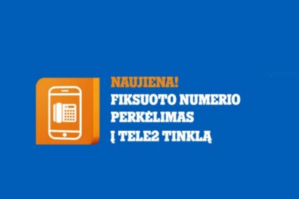 Tele2 laisvas internetas. Verslas pagaliau gali išsilaisvinti nuo laidinių telefonų ir išsaugoti klientams žinomą numerį – technologijų lyderė „Tele2“ paskelbė, kad pradėjo teikti fiksuotojo ryšio paslaugas. Tai reiškia, kad įmonės, perkėlusios numerį į „Tele2“ tinklą, galės naudotis visais įprastos telefonijos sprendimais tiesiog išmaniuosiuose telefonuose.
