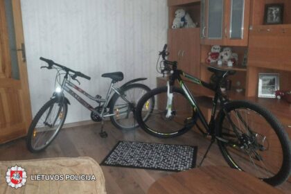 2018-07-22 19 val. Panevėžyje, Projektuotojų g., iš sandėliuko pavogti du dviračiai.