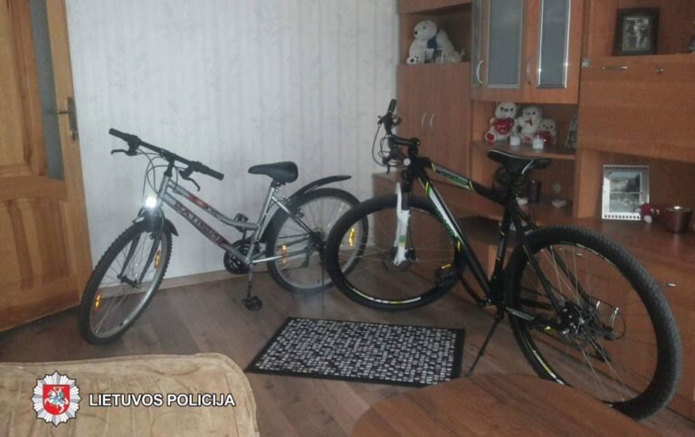 2018-07-22 19 val. Panevėžyje, Projektuotojų g., iš sandėliuko pavogti du dviračiai.