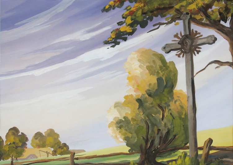 Dailininkas peizažuose mėgo pabrėžti gamtos harmoniją (iš Panevėžio miesto dailės galerijos fondo).