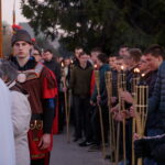 Didžiojo penktadienio vakarą Kryžiaus kelio eisena Senvagėje rengiama nuo 2015-ųjų. M. GARUCKO nuotr.