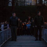 Didžiojo penktadienio vakarą Kryžiaus kelio eisena Senvagėje rengiama nuo 2015-ųjų. M. GARUCKO nuotr.