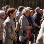Panevėžiečiai Kryžiaus kelią tradiciškai pradėjo Berčiūnuose. M. GARUCKO nuotr.