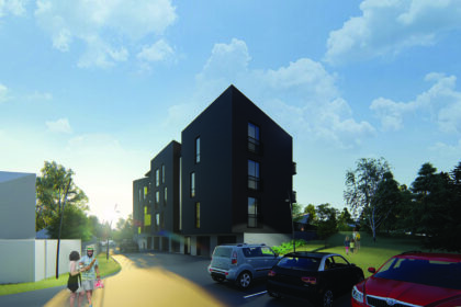 Po gyvenamojo namo gaisro prieš kelerius metus Panevėžyje atsivėrusią žaizdą netrukus uždengs naujas ir įspūdingas daugiabučių namų kvartalas. Jį architektai jau suprojektavo gana ankštoje vietoje, Klaipėdos gatvėje, šalia stačiatikių kapinių. Tiesa, šis urbanistikos naujokas – vėl juodos spalvos.