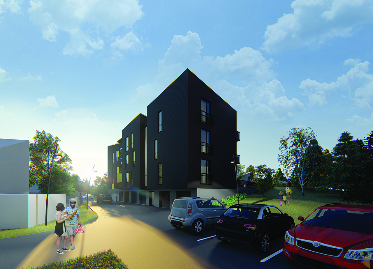 Po gyvenamojo namo gaisro prieš kelerius metus Panevėžyje atsivėrusią žaizdą netrukus uždengs naujas ir įspūdingas daugiabučių namų kvartalas. Jį architektai jau suprojektavo gana ankštoje vietoje, Klaipėdos gatvėje, šalia stačiatikių kapinių. Tiesa, šis urbanistikos naujokas – vėl juodos spalvos.