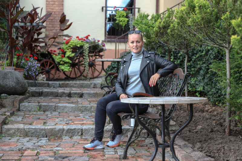 Geležine ledi tituluojama ultratriatlonininkė Alina Ranceva susilaukė dukrelės Andrėjos. „SEKUNDĖS“ nuotr.