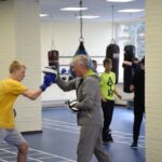 Ketvirtadienį Panevėžio miesto meras Rytis Račkauskas ir Sporto skyriaus vedėjas Justinas Jasiukaitis dalyvavo „Nevėžio“ sporto komplekse (Taikos al. 11) vykusiame bokso salės atidaryme.