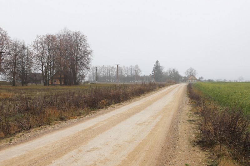 Artėjant link Daniūnų galima pamatyti, kas liko iš Linažiedžių kaimo. I. STULGAITĖS-KRIUKIENĖS nuotr.