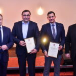 Panevėžio prekybos, pramonės ir amatų Metų asamblėjoje apdovanoti geriausiai dirbusių Aukštaitijos įmonių atstovai. P. ŽIDONIO nuotraukos