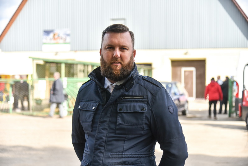 Parodos organizatorės įmonės „Panevėžio veislininkystė“ direktorius Nerijus Gricius. P. ŽIDONIO nuotr. 