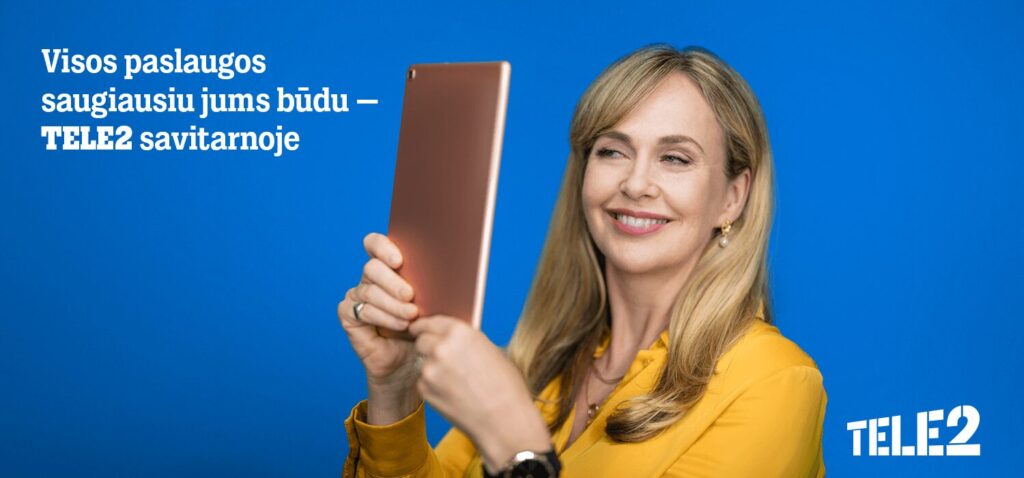 Mobiliojo ryšio operatorius „Tele2“ ragina savo privačius ir verslo klientus reikalingas prekes ir paslaugas užsisakyti elektroninėje parduotuvėje www.tele2.lt. Čia tai galėsite padaryti saugiai, greitai ir paprastai.