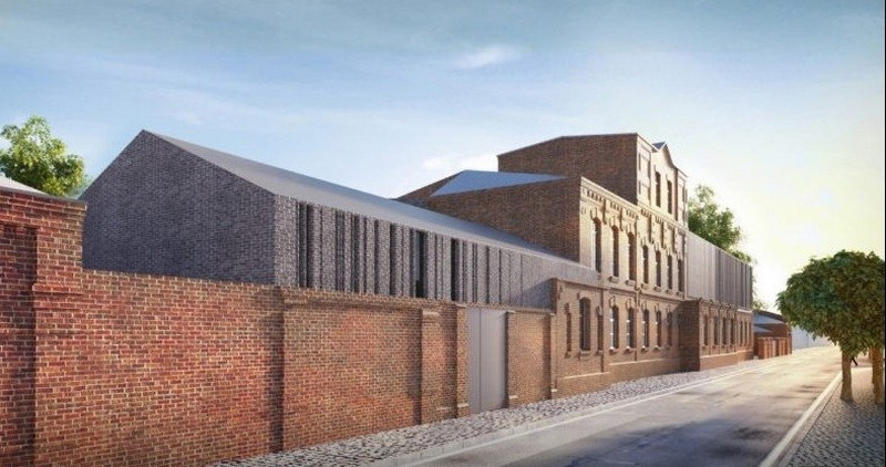 Rekonstruoto Panevėžio konservų fabriko vizualizacija. PROJEKTO ARCHITEKTAS EDGARAS NENIŠKIS, ARCHITEKTŪROS STUDIJA „ARCHES“.