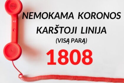 Skiepams nuo koronaviruso gegužę pradės registruoti Karštoji linija 1808, šiuo metu atliekanti registraciją tyrimams.