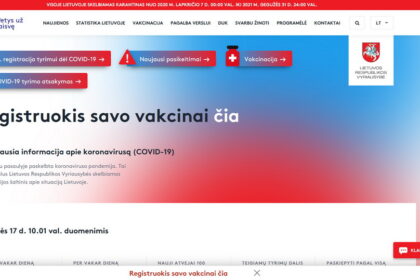 Nepaisant trikdžių, per pusdienį visuotine sistema vakcinuotis nuo COVID-19 registravosi 16 000 žmonių.