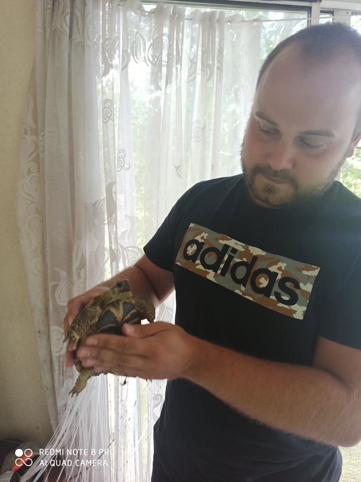 Į pagalbos šauksmą atsiliepė vilnietis Rokas Miežinis, auginantis vėžlius jau per 20 metų ir apie juos žinantis labai daug. Asmeninio archyvo nuotr.