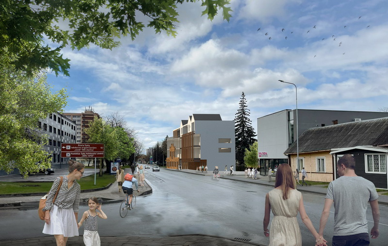 Kol kas naujojo, išskirtinės architektūros pastato Klaipėdos ir Naujamiesčio gatvių sankirtoje statybos dar neprasidėjusios – statybininkams leista tik sustiprinti trapią, daugiau kaip šimto metų raudonų plytų sieną su originaliomis jos puošmenomis. Dar laukia projekto pristatymas visuomenei.