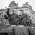 Kadras iš 1939 metų dokumentinio J. Linarto filmo „Vilniaus krašto atgavimas“. LCVA KINO DOKUMENTŲ SKYRIAUS nuotr.