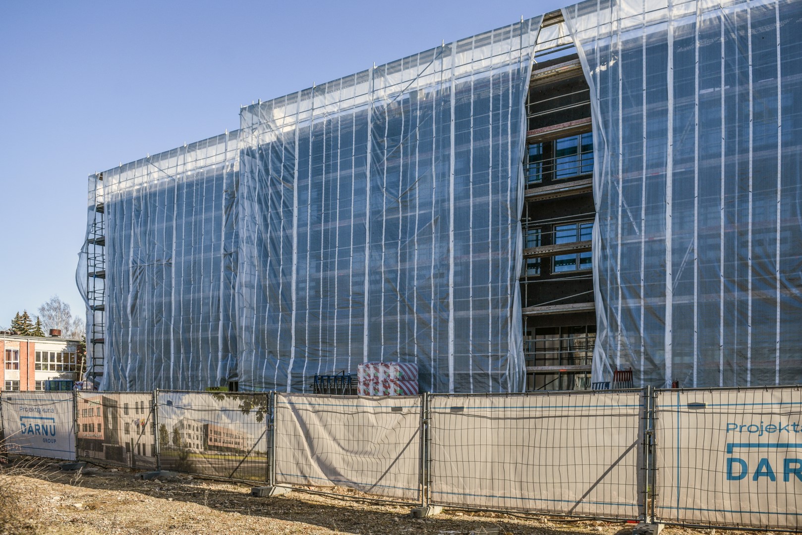 Policijos komisariato statybos šiuo metu Panevėžyje – vienos didžiausių. G. KARTANO nuotr.