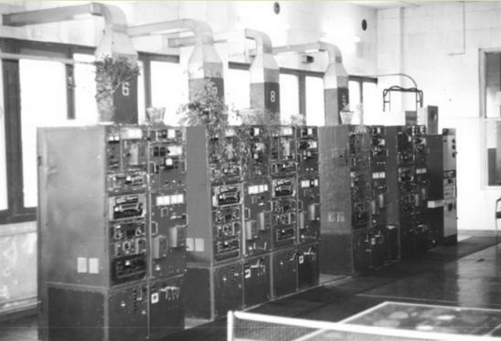 Trukdymo stoties Pažagieniuose įranga sovietmečiu. Radiojamming.info nuotr