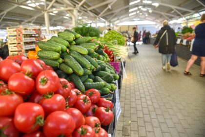 Prekybą šiųmetėmis daržovėmis pradėję verslininkai teigia, jog maisto prekių kainoms augant greičiau nei pajamoms, daugėja pirkėjų, „pasisotinančių“ akimis.