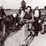 Dviračių žygis Biržai–Kaunas 1982-aisiais. Viduryje – Laima Chormanskienė, dešinėje – Danguolė Blazarėnienė. V. BEINORTIENĖS ASMENINIO ARCHYVO nuotraukos